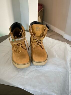 10061 Timberland 6 Inch Premium Boot Wheat Nubuck Mens Size 5.5